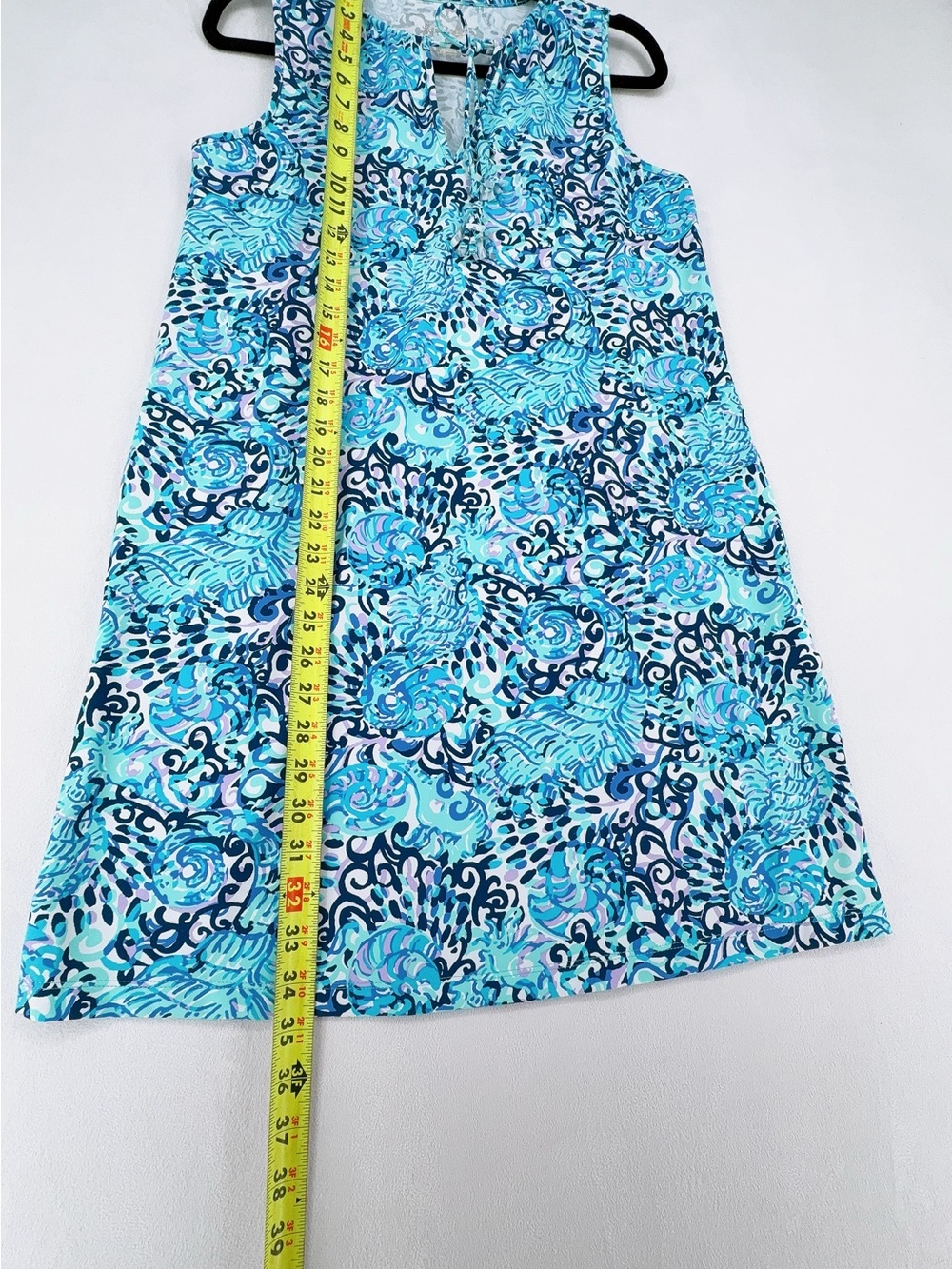 NWOT Lilly Pulitzer Johana Coverup Dress Light Aqua Spritz Sz S - Picture 8 of 9